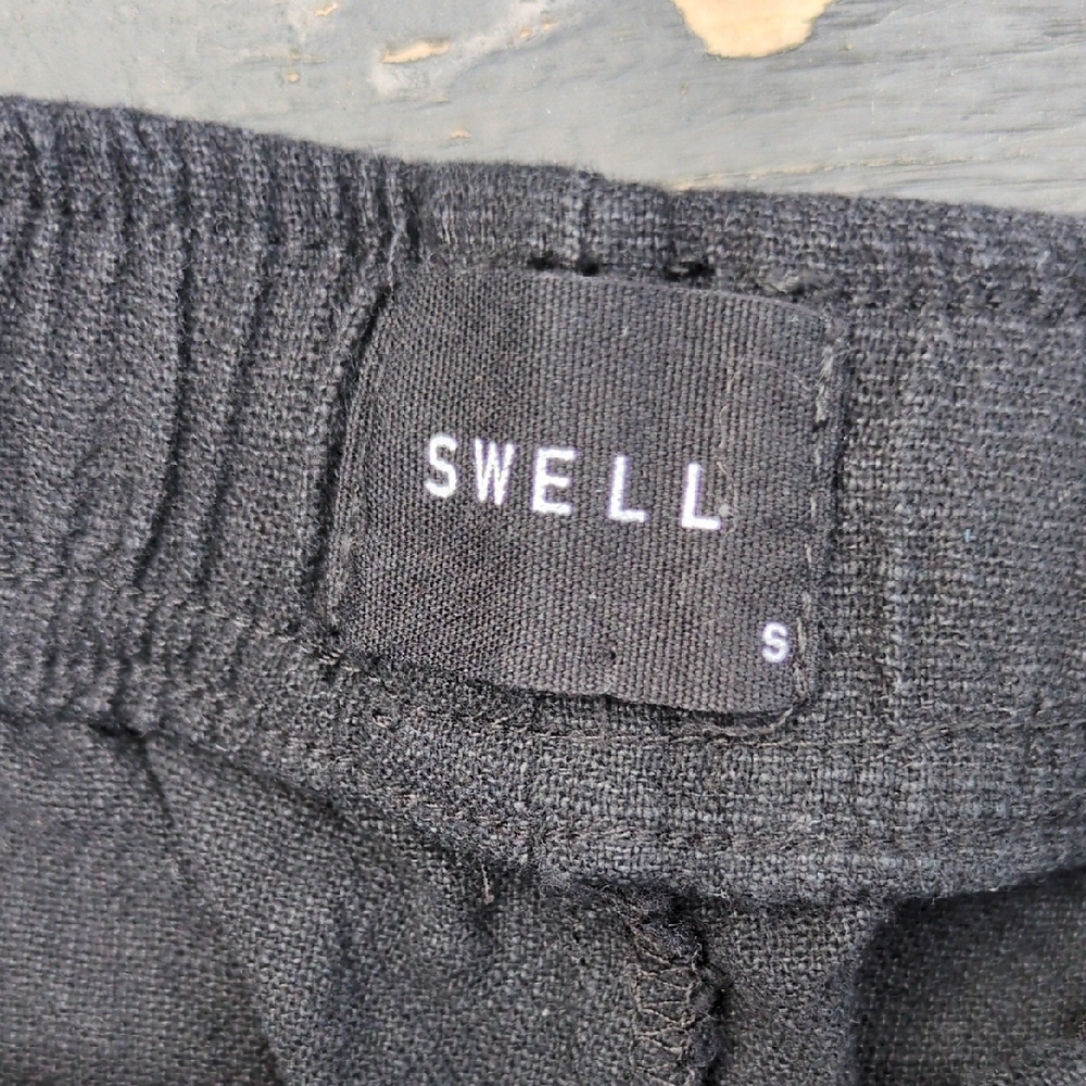 Swell Charcoal Elastic Waist Shorts - Picture 3 of 3